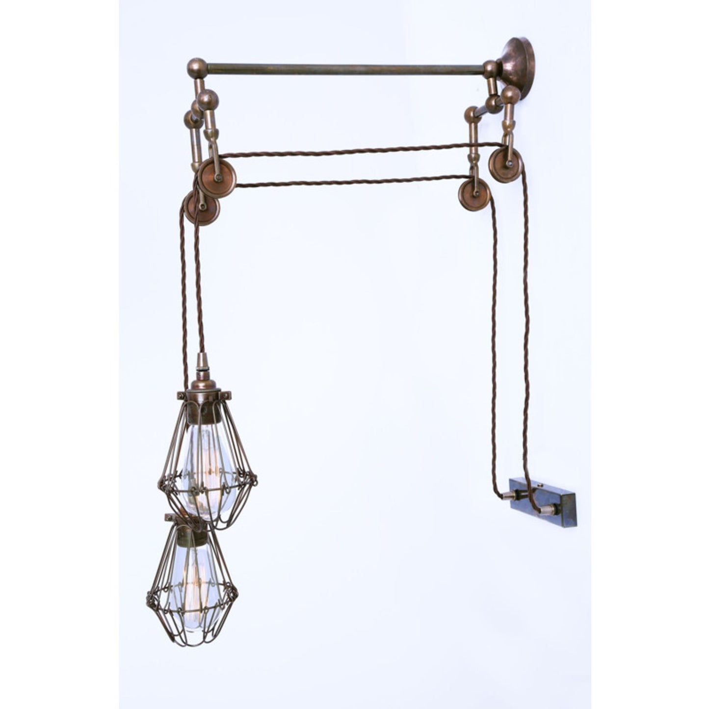 Maxum Double Pulley Wall Light