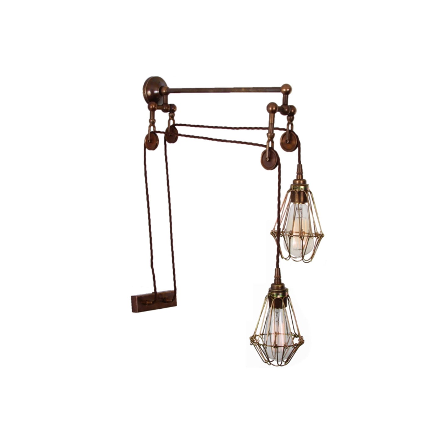 Maxum Double Pulley Wall Light