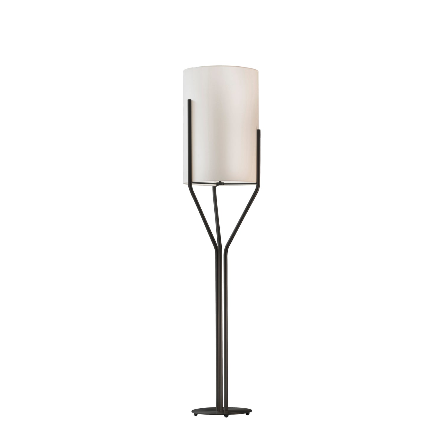 Arborescence Floor Lamp with Three Claw enclosed Drop Paper Lampshade