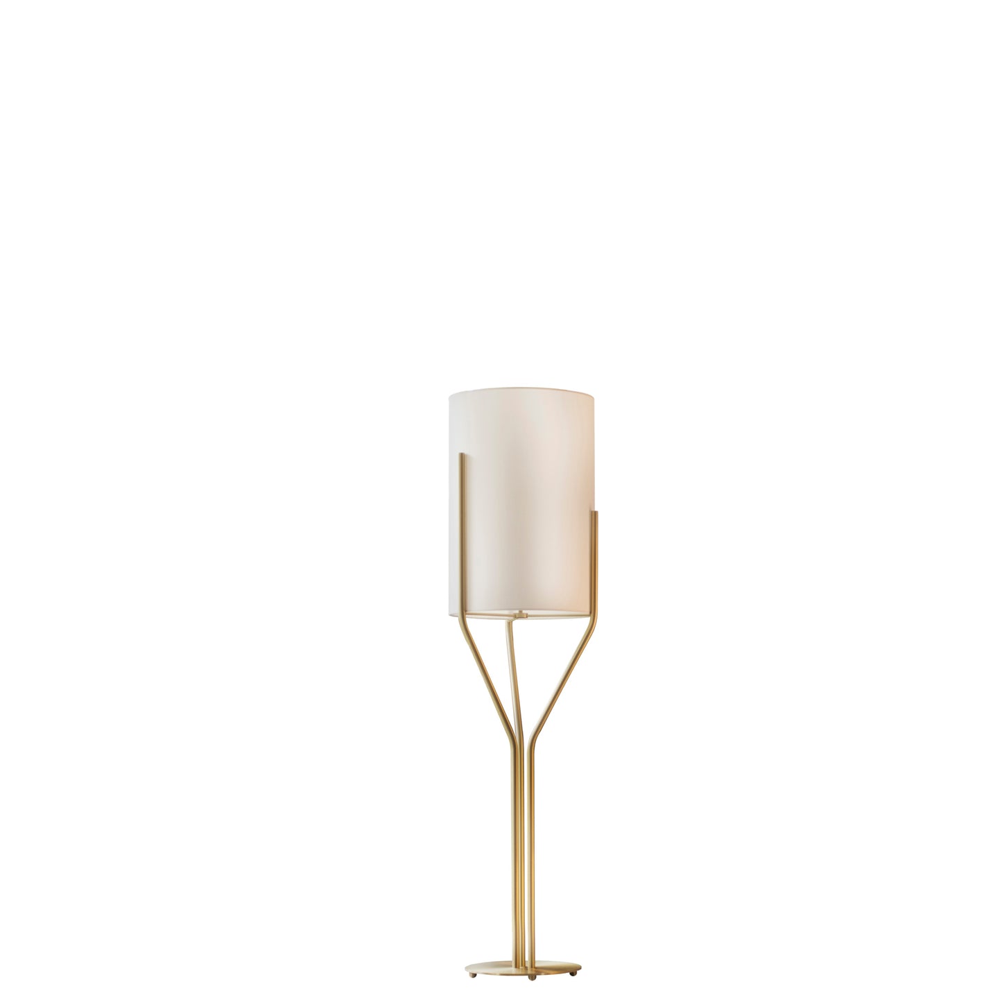 Arborescence Floor Lamp with Three Claw enclosed Drop Paper Lampshade