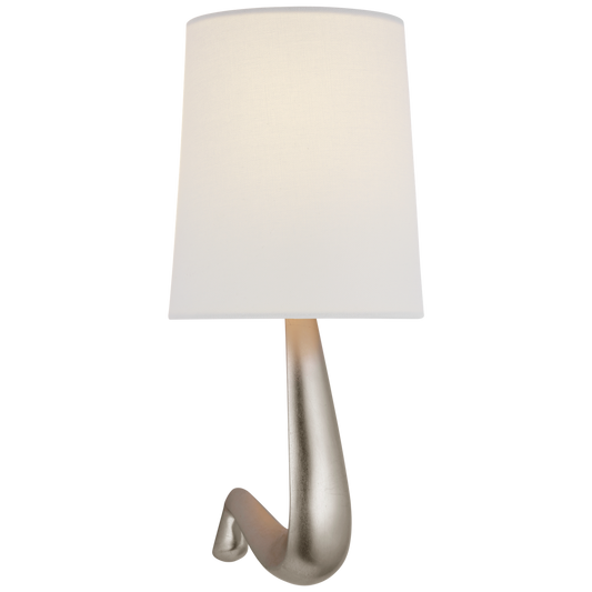 Gaya Medium Sconce with Linen Shade