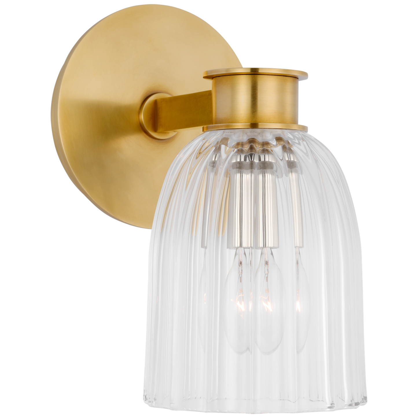 Asalea Single Sconce with Clear Glass