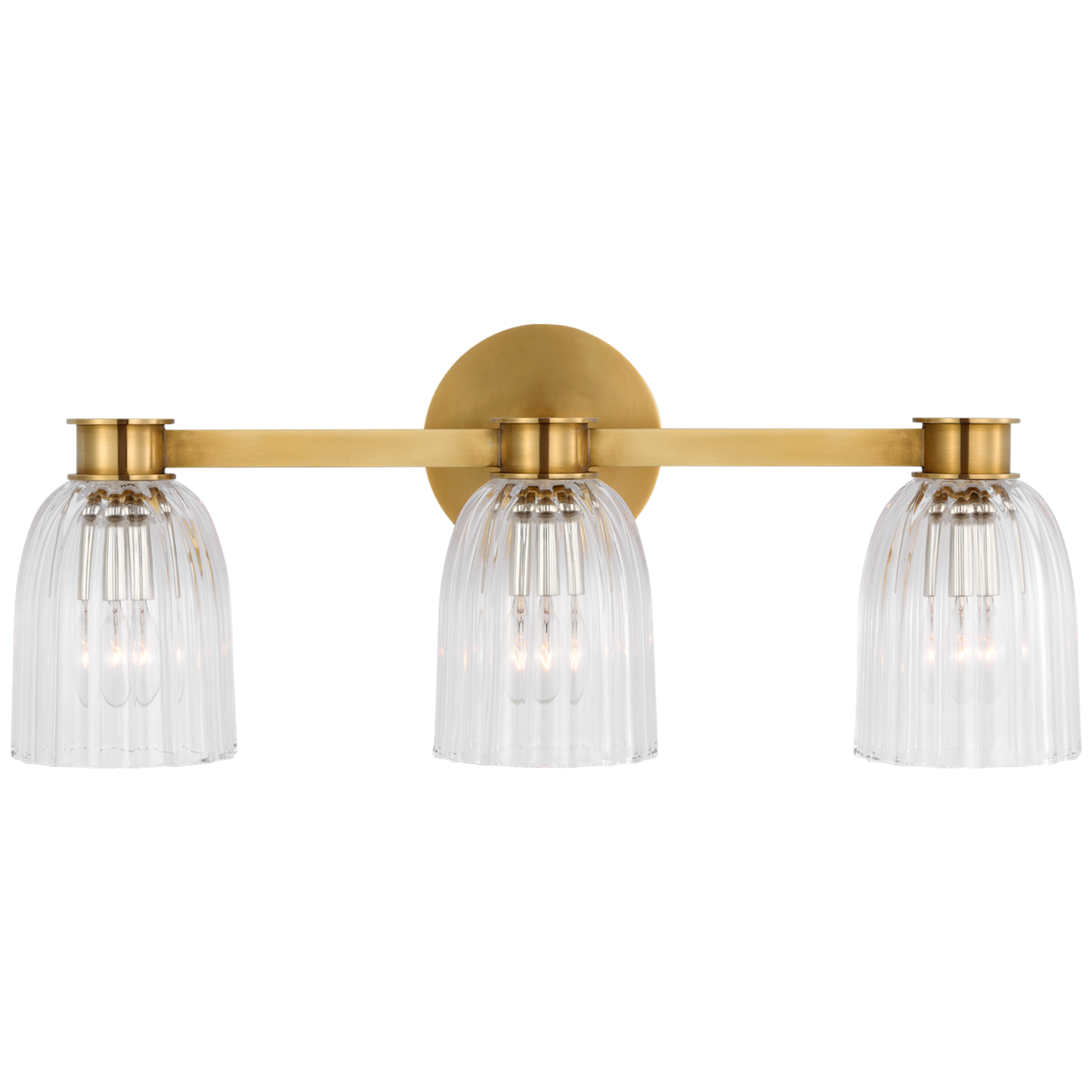 Asalea Triple Vanity Light with Clear Glass