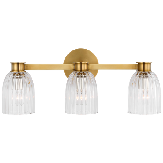 Asalea Triple Vanity Light with Clear Glass