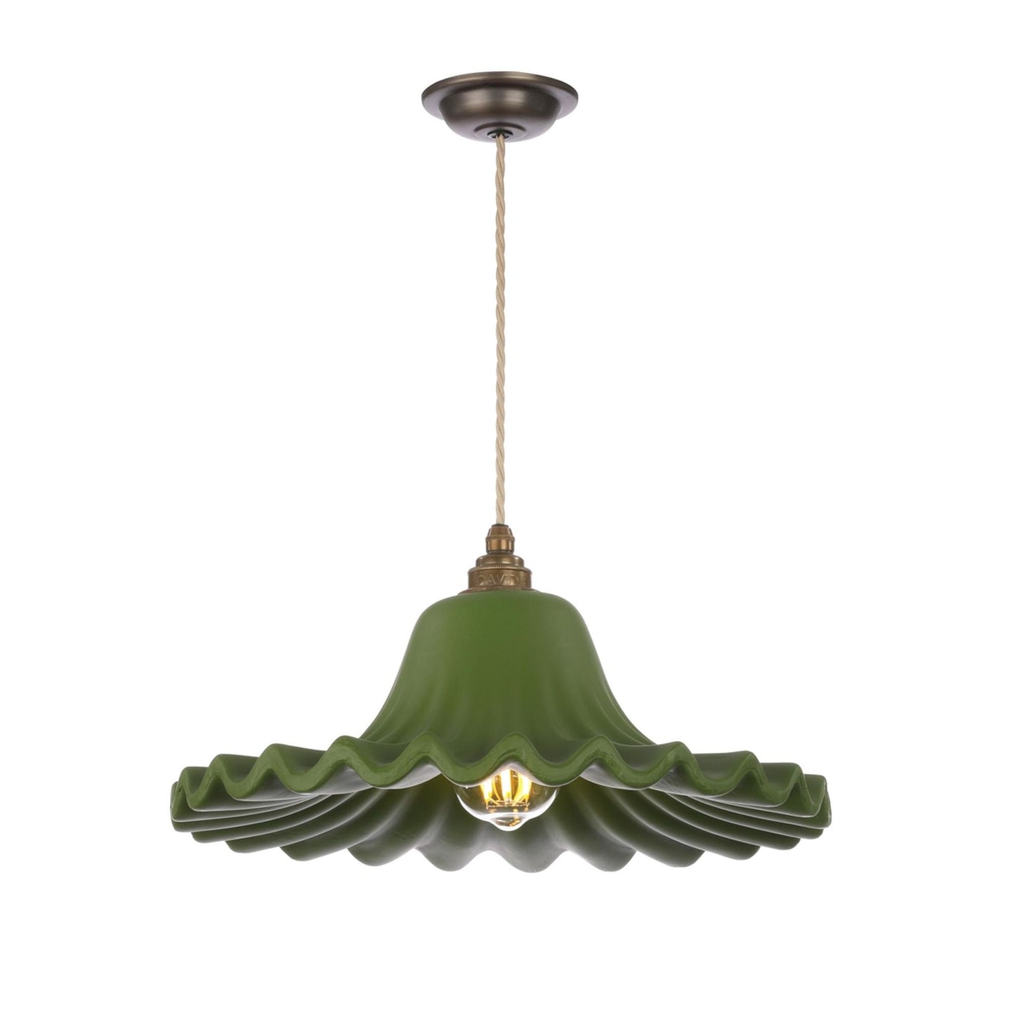 Astrid 1-Light Pendant in Antique Brass