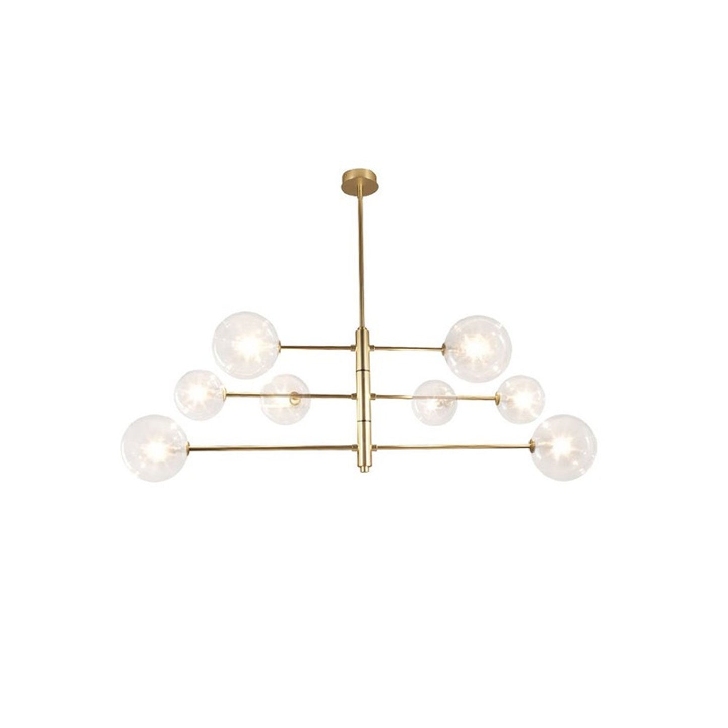 Atom 8-Light Metal Chandelier