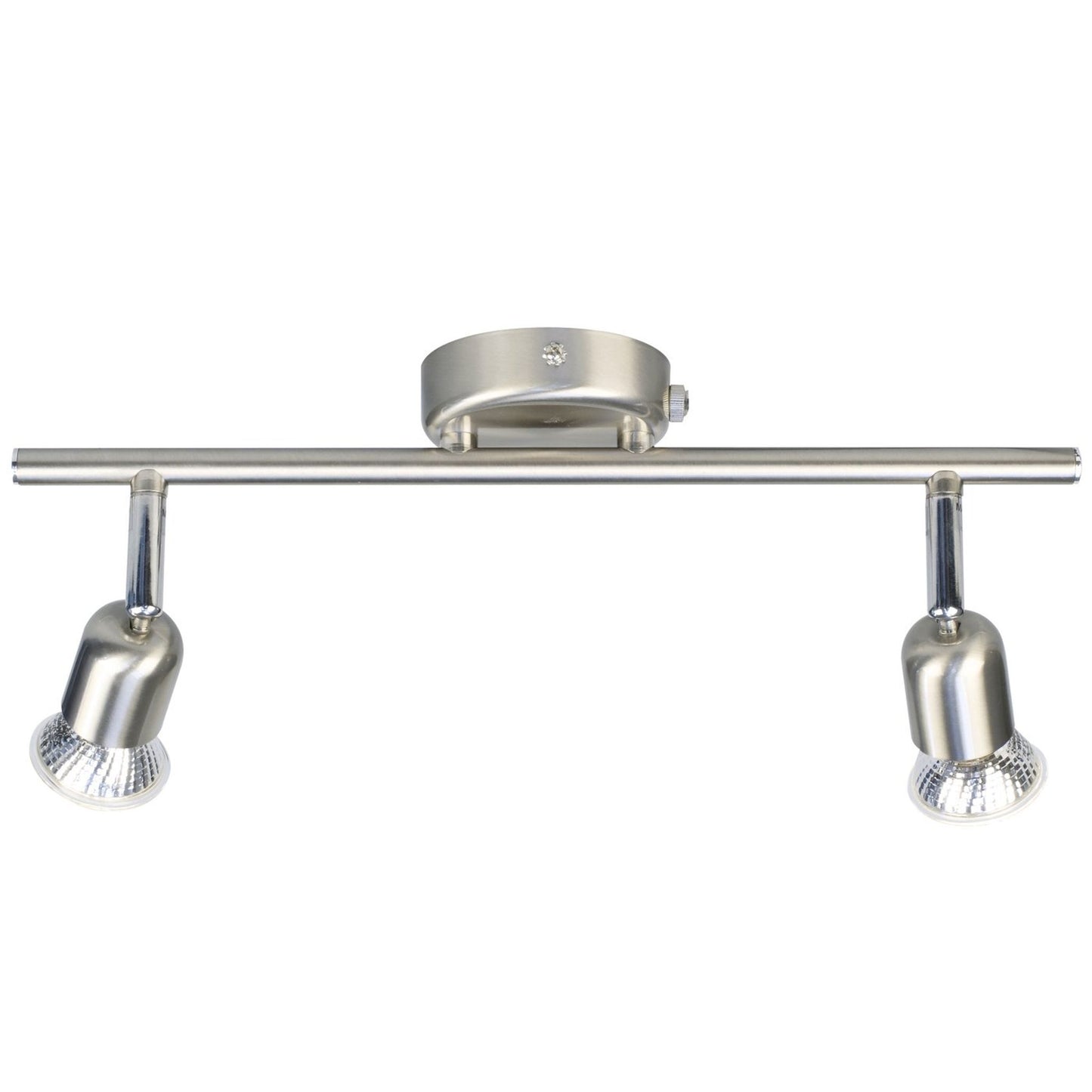 Avenue 2-Rail Ceiling Spot Light in Brushed Steel