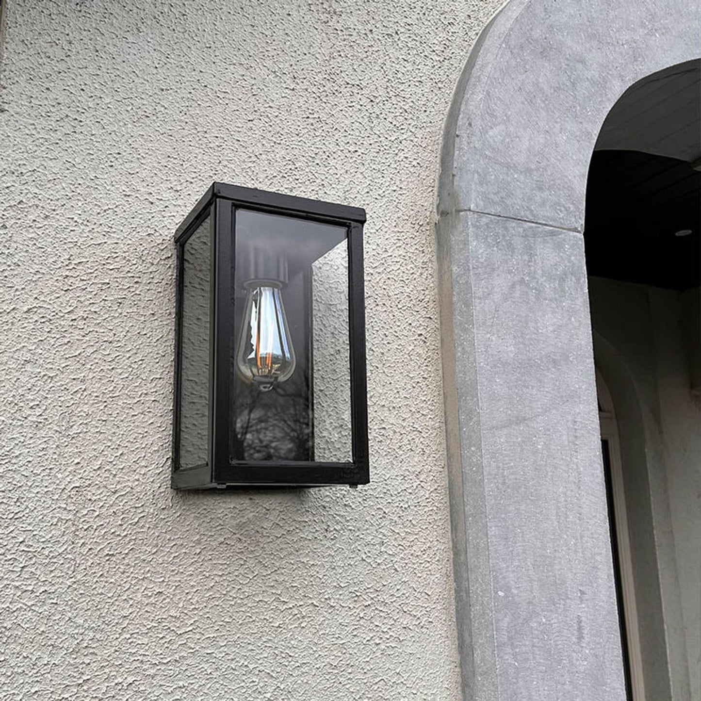 Contemporary flushed wall light 0.29m