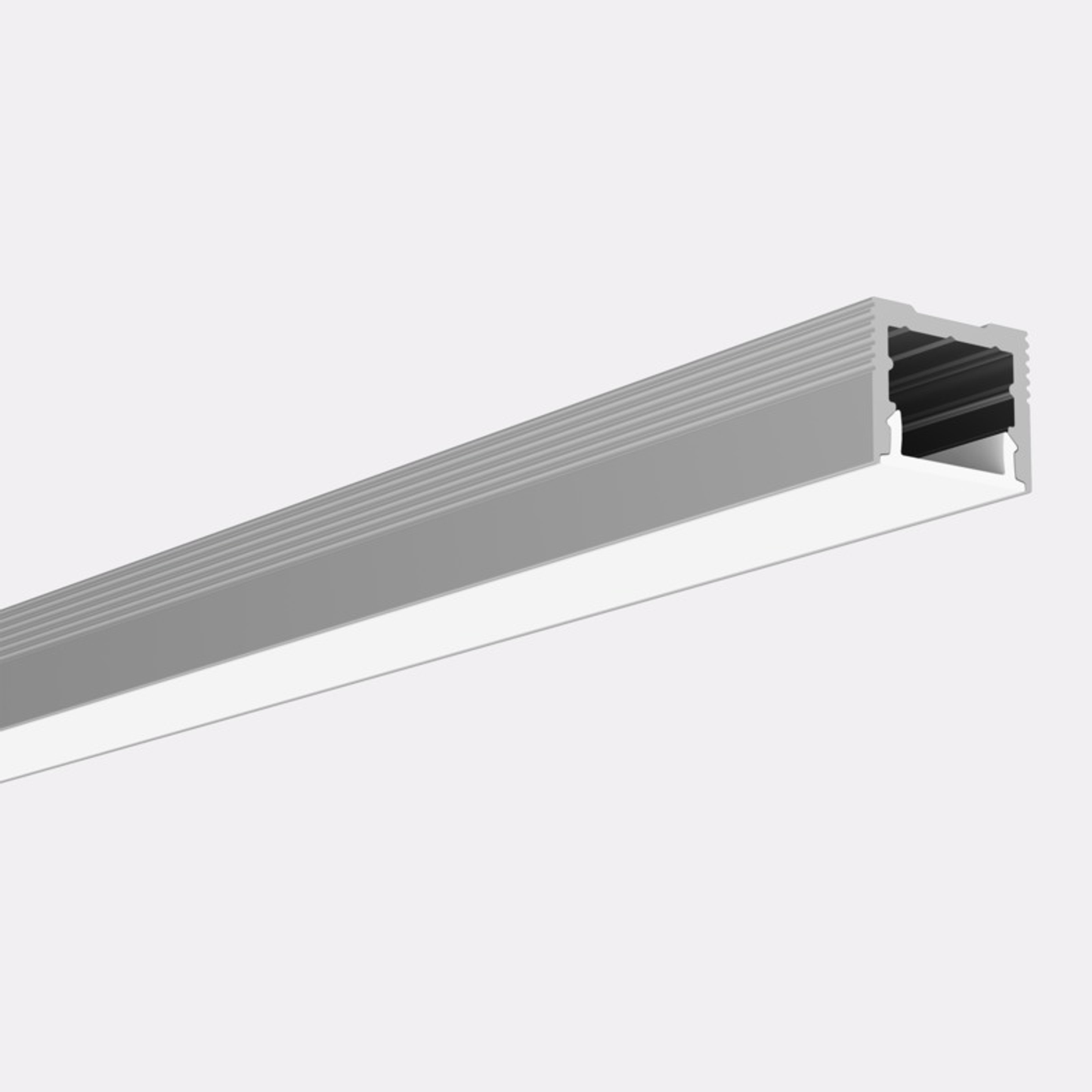 Surface mount profile kit 2m length. C/w profile, diffuser, 2 end caps & 4 mounting brackets