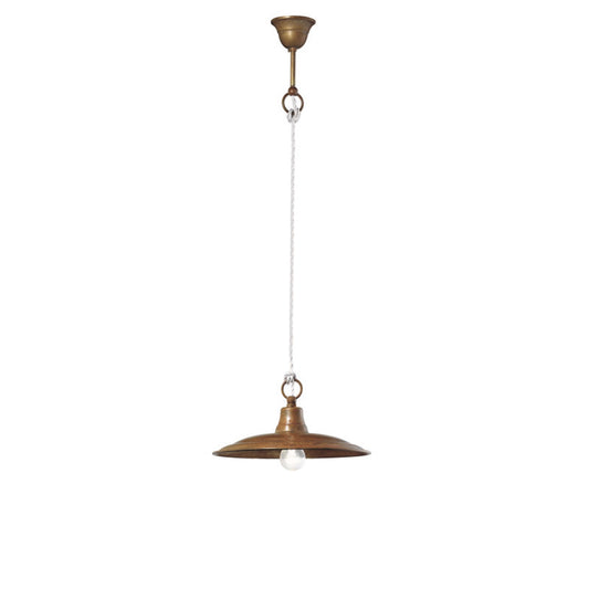 Barchessa Ceiling Light in Antique Brass and Copper