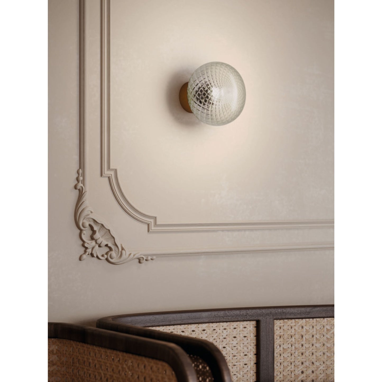 Bloom Wall Light in Natural Brass