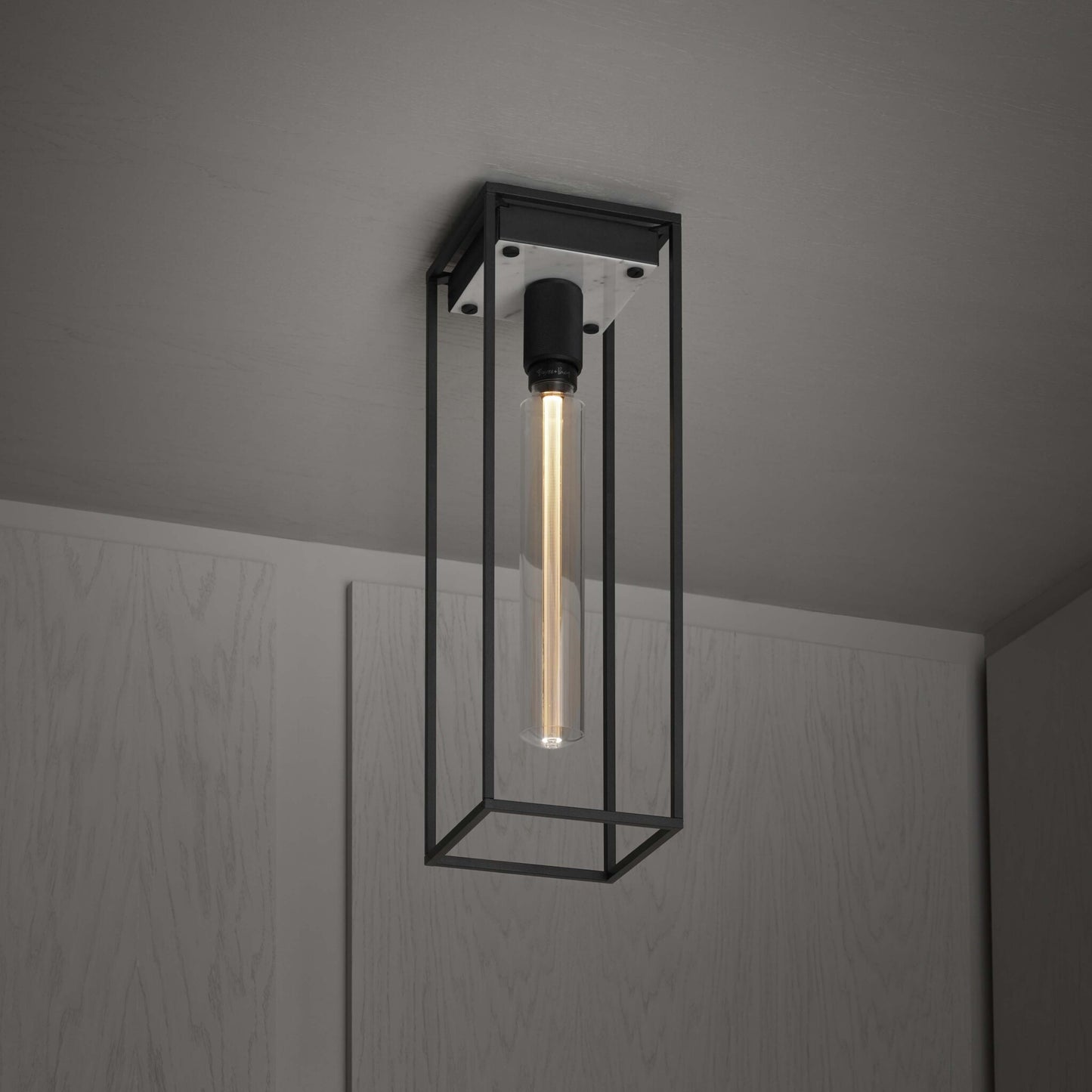 Caged Large Ceiling Light