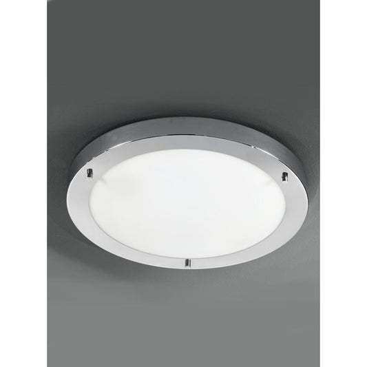 410mm Circular Flush Mount IP44 in Chrome