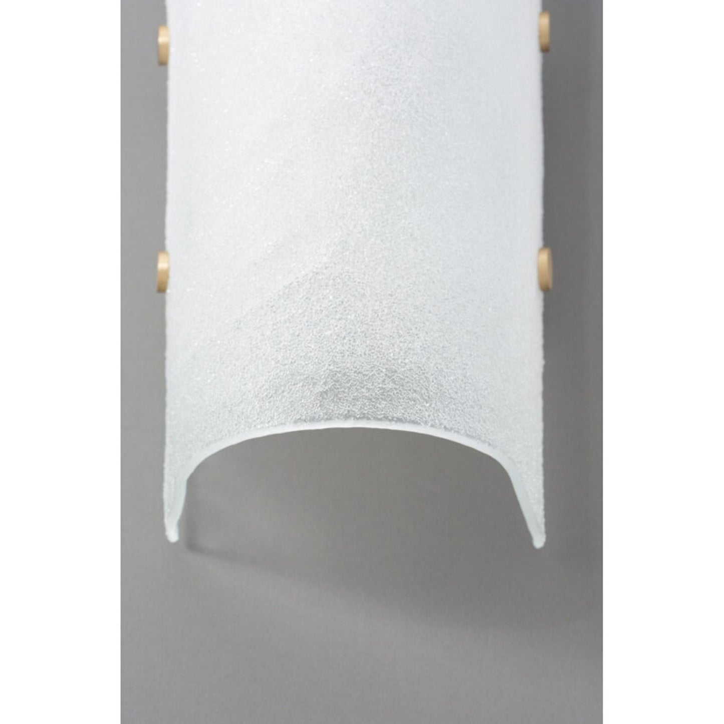 Whistler Wall Light Fritted Glass with Satin Brass Details