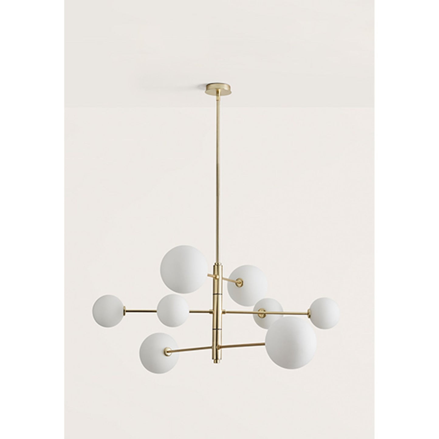 Atom 8-Light Metal Chandelier