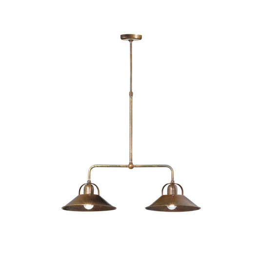 Cascina 2-Light Pendant in Antique Brass