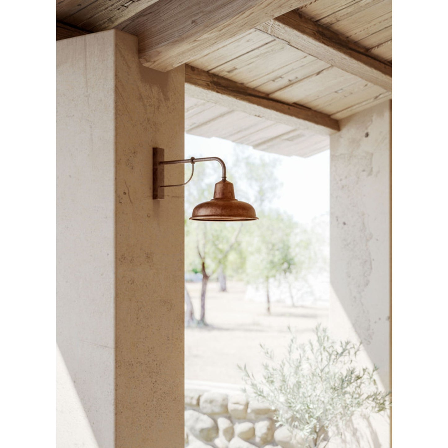 Contrada Wall Light in Antique Brass and Antique Copper