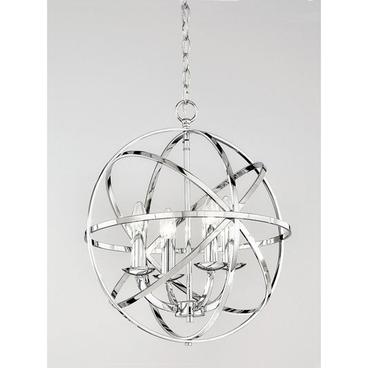 Timeless 4-Light Pendant in Modern Chrome