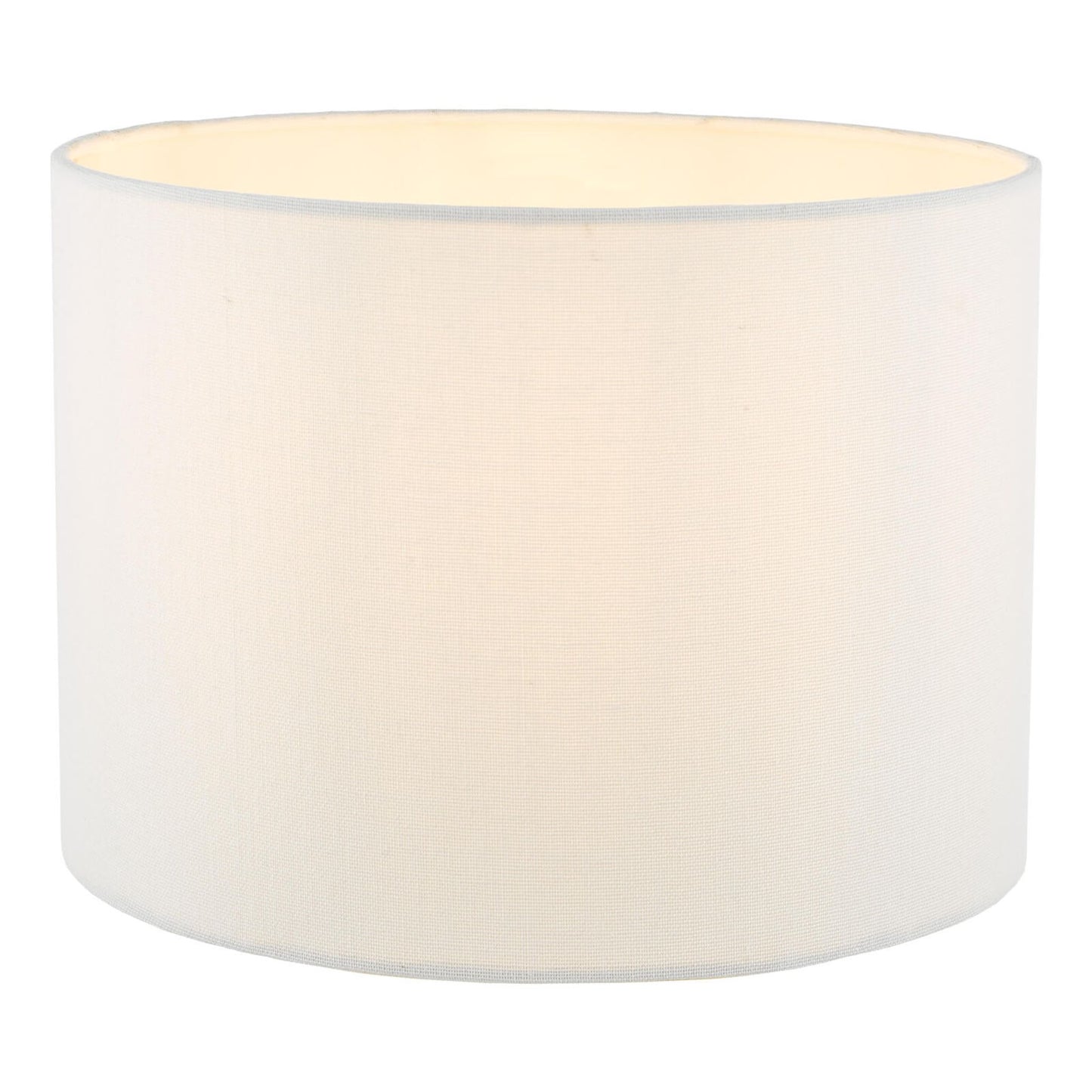 Georgina Linen Drum Shade in White