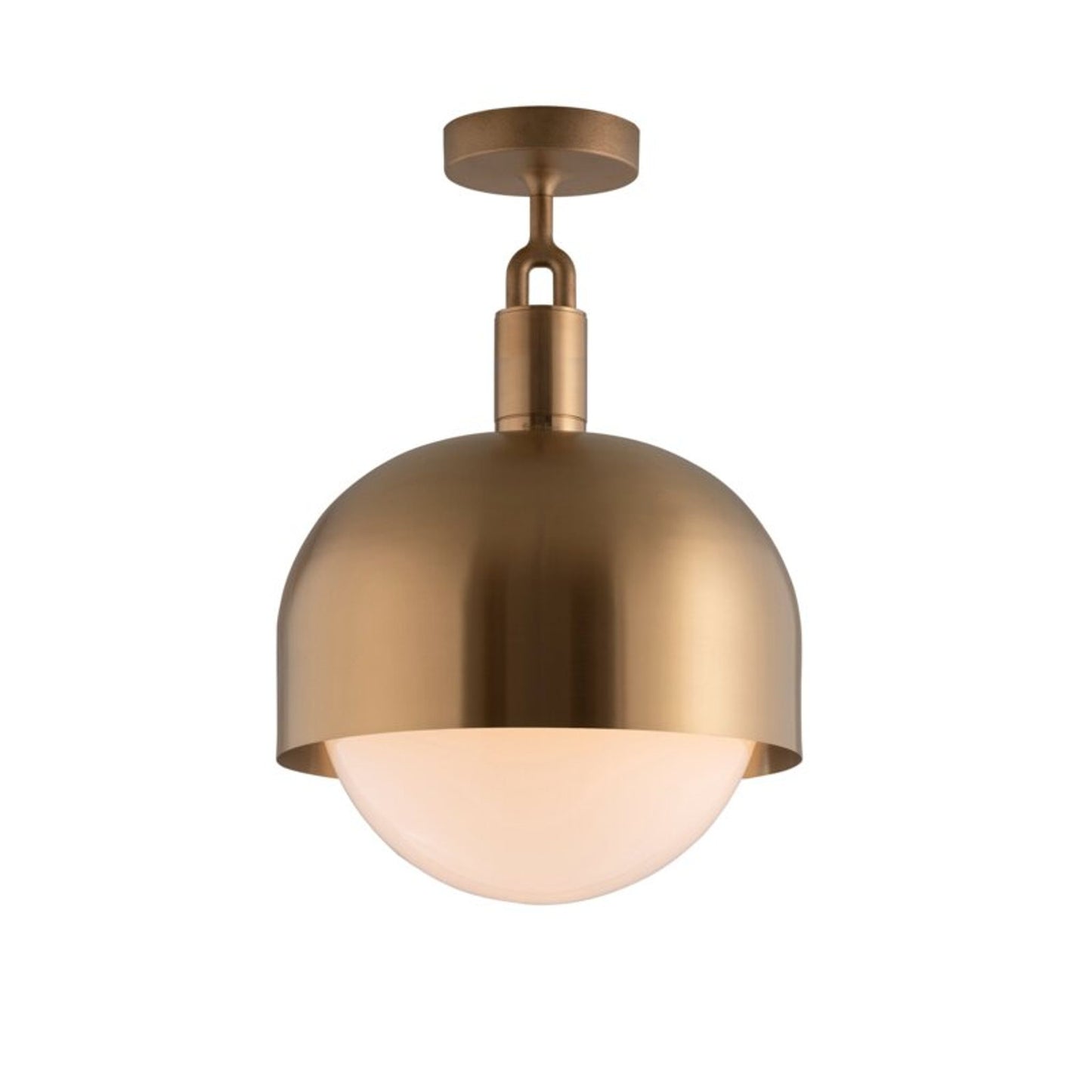 Forked Globe Shade Ceiling Light