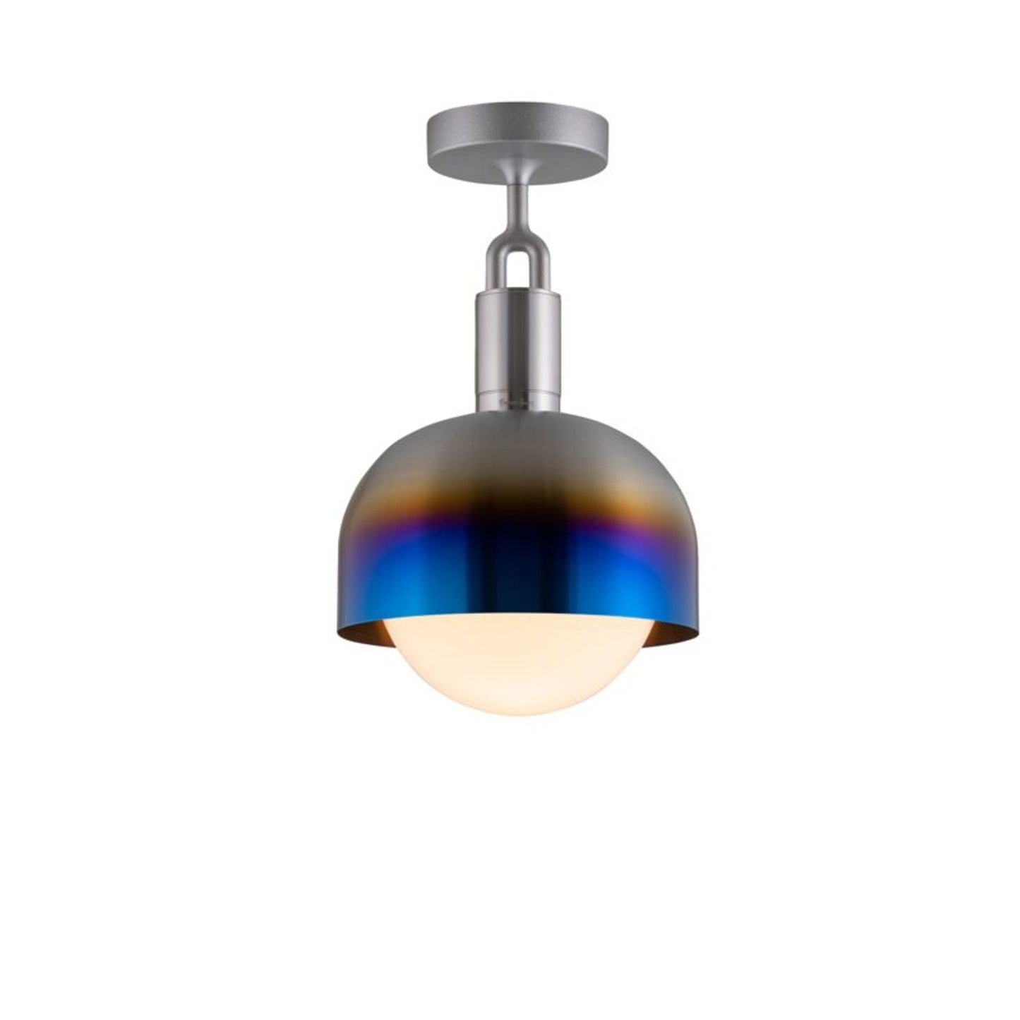 Forked Globe Shade Ceiling Light