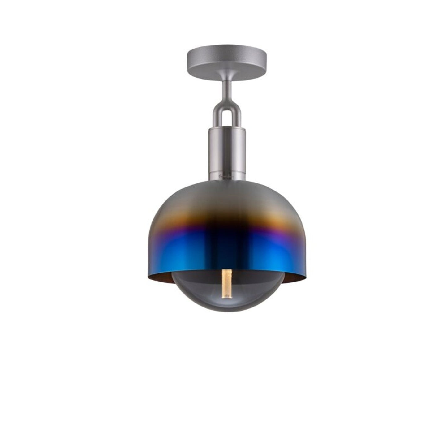 Forked Globe Shade Ceiling Light