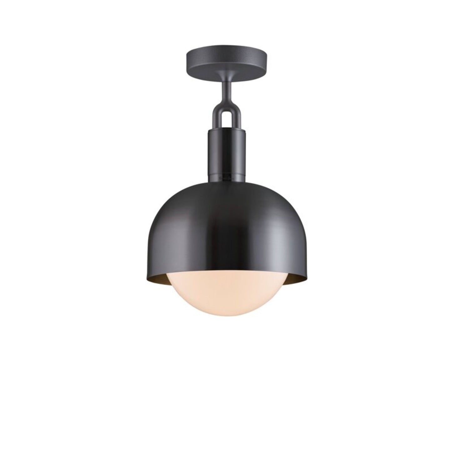 Forked Globe Shade Ceiling Light