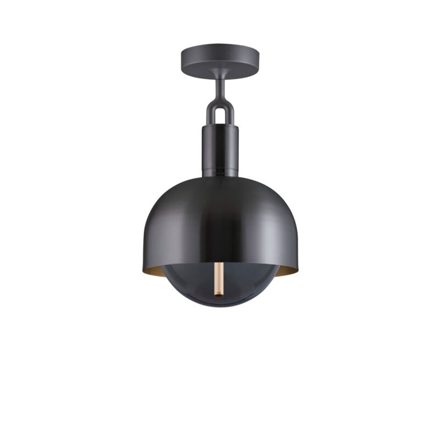 Forked Globe Shade Ceiling Light