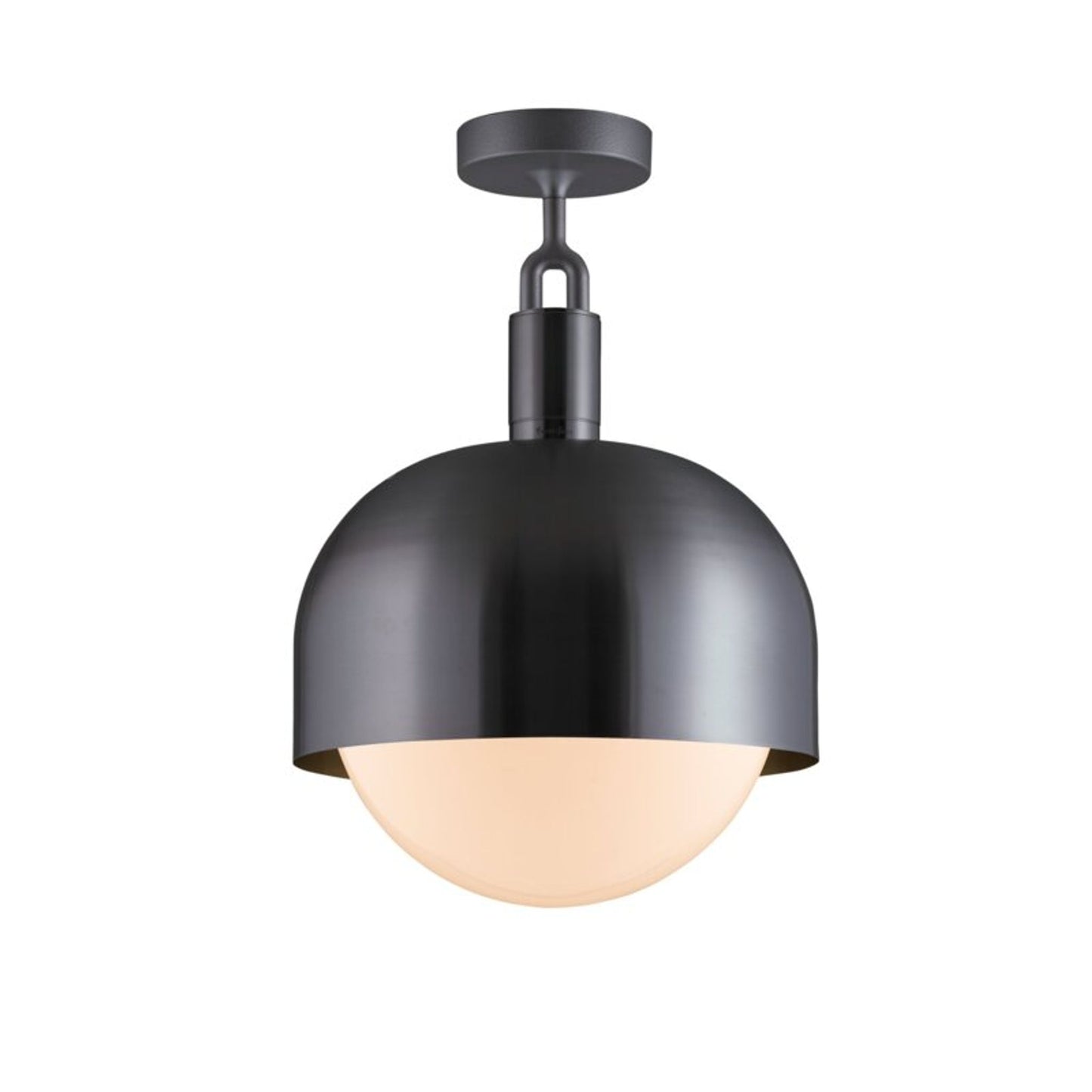 Forked Globe Shade Ceiling Light