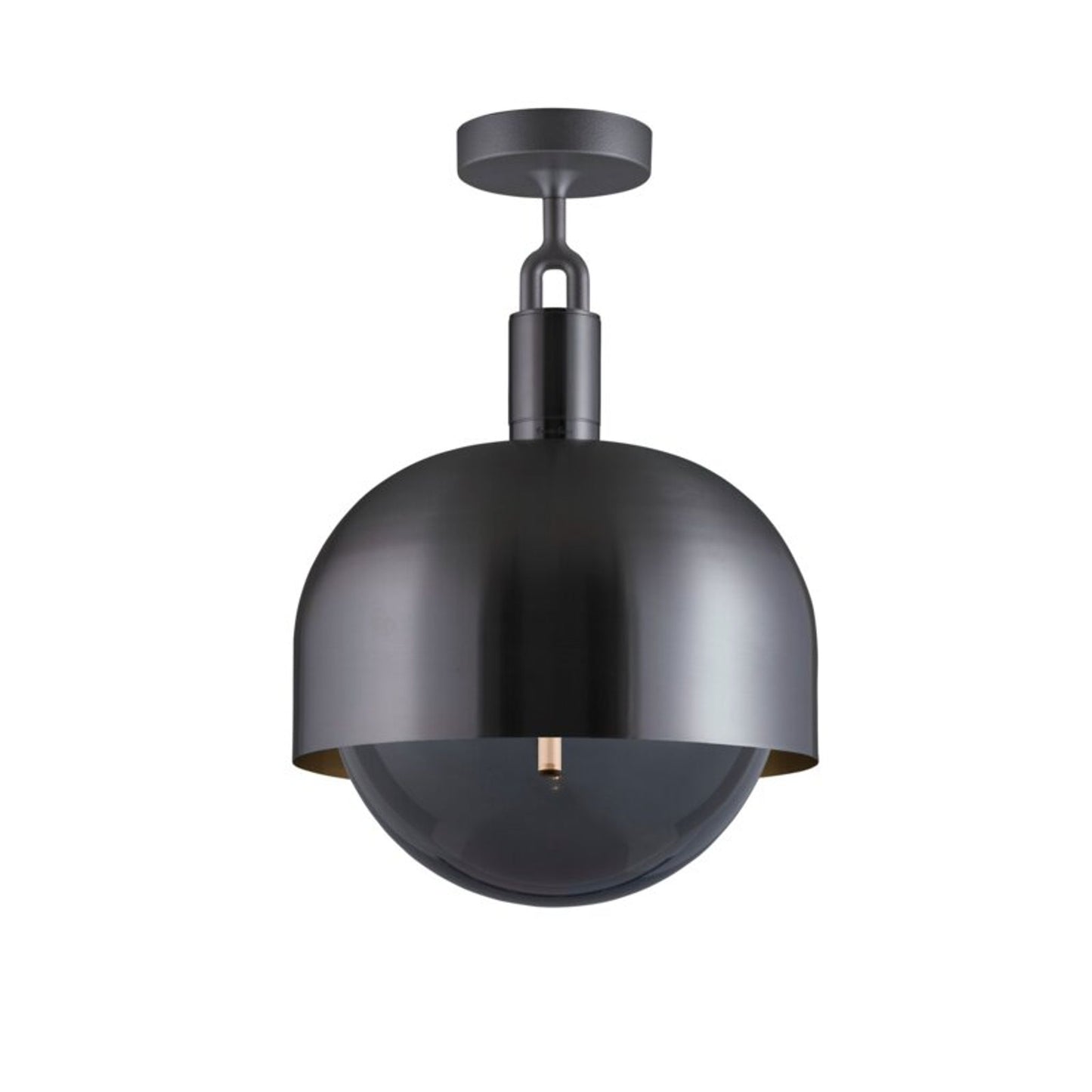 Forked Globe Shade Ceiling Light