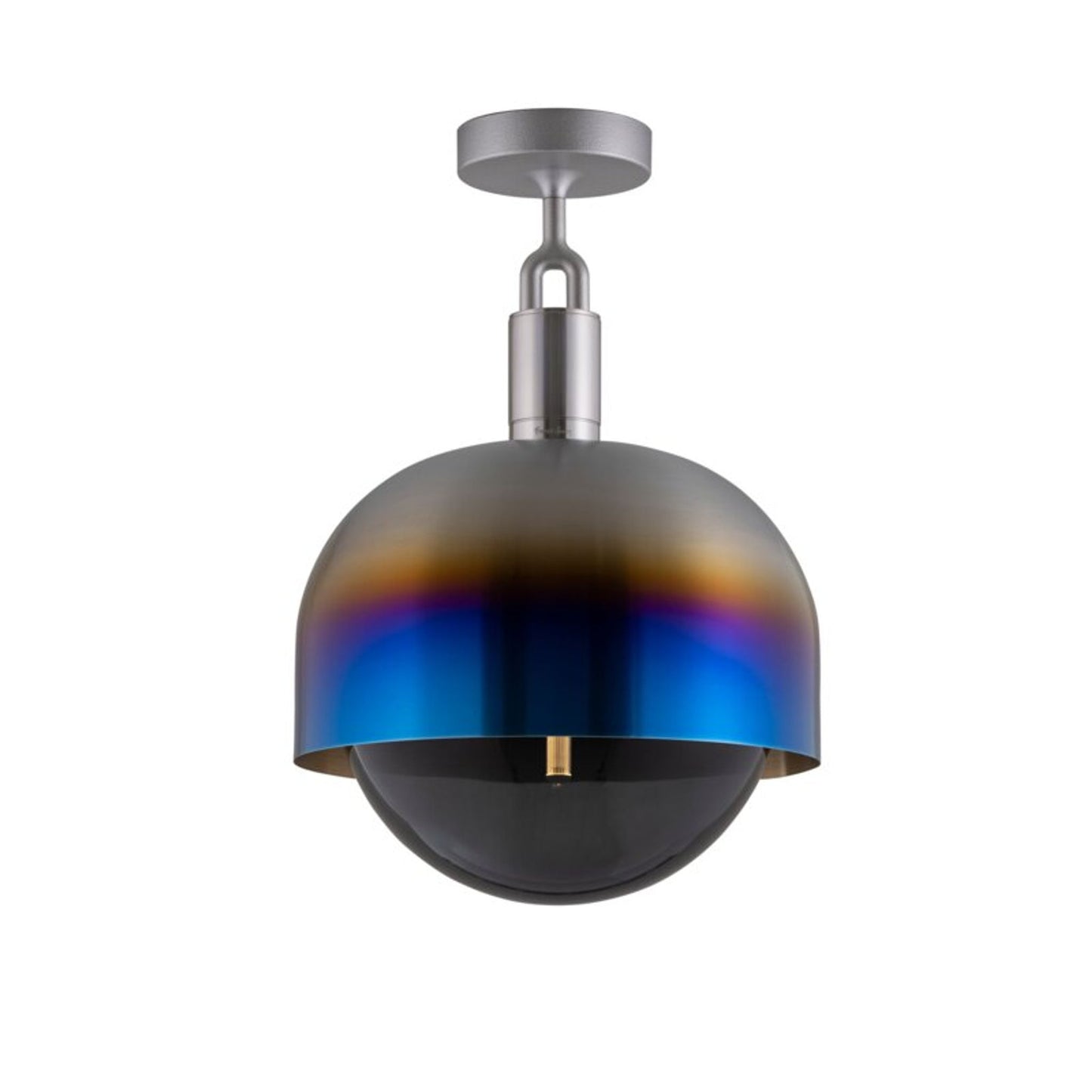 Forked Globe Shade Ceiling Light