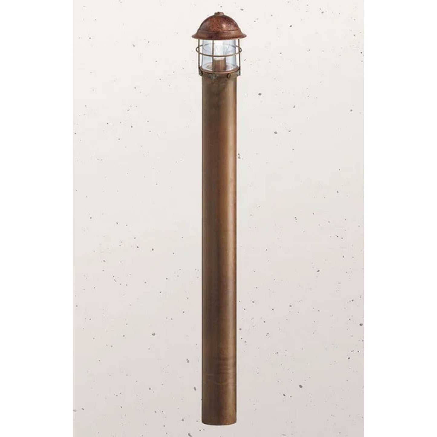 Garden Exterior Bollard in Antique Brass