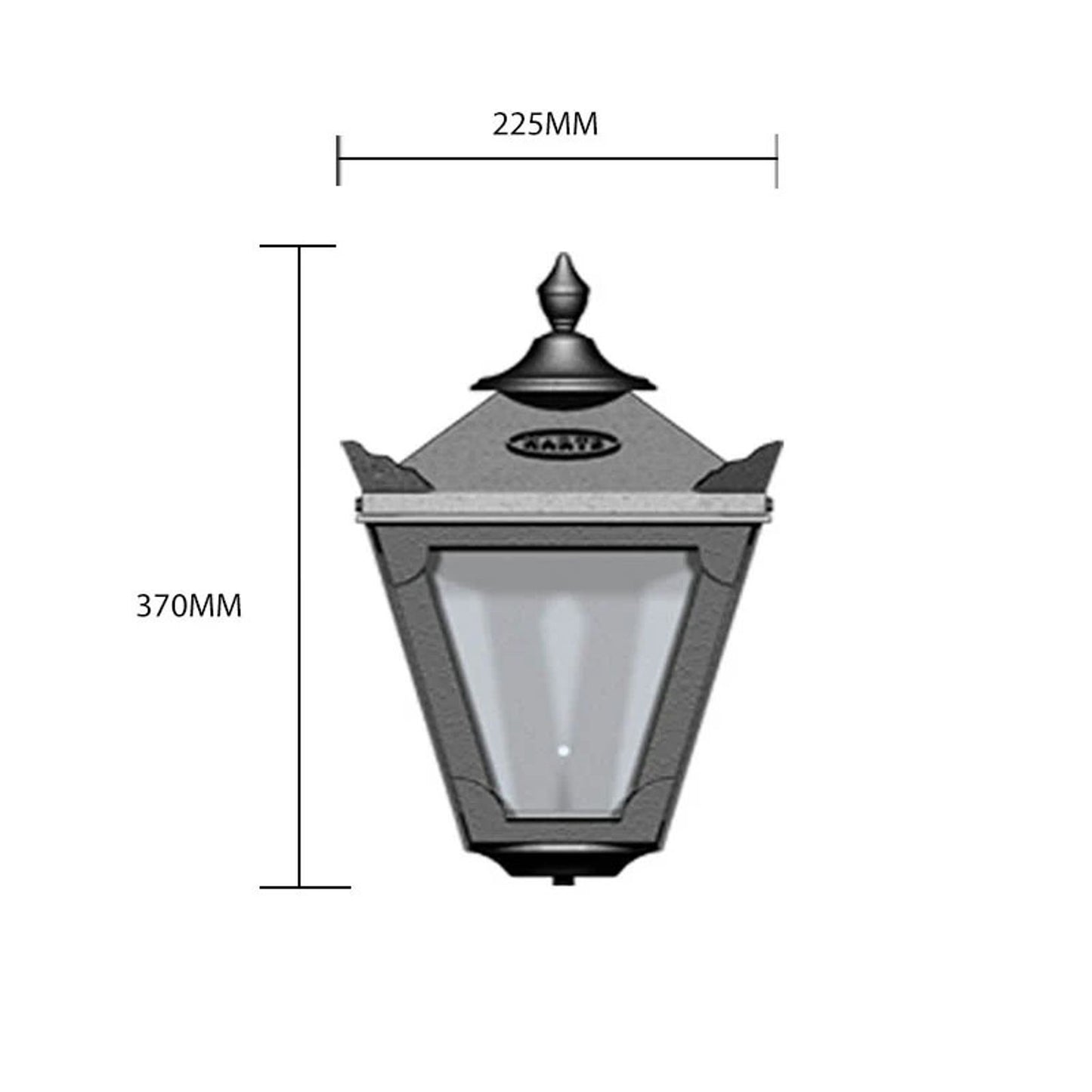 Victorian traditional cast iron bulkhead light 0.37m