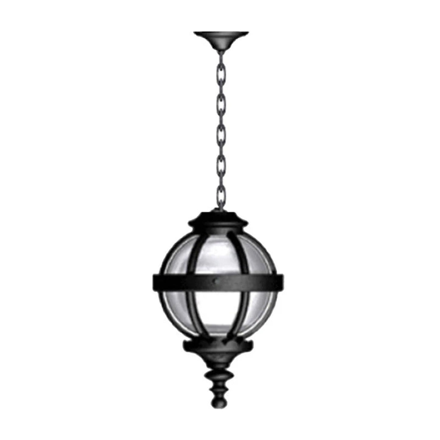 Victorian globe hanging light with chain 0.35m