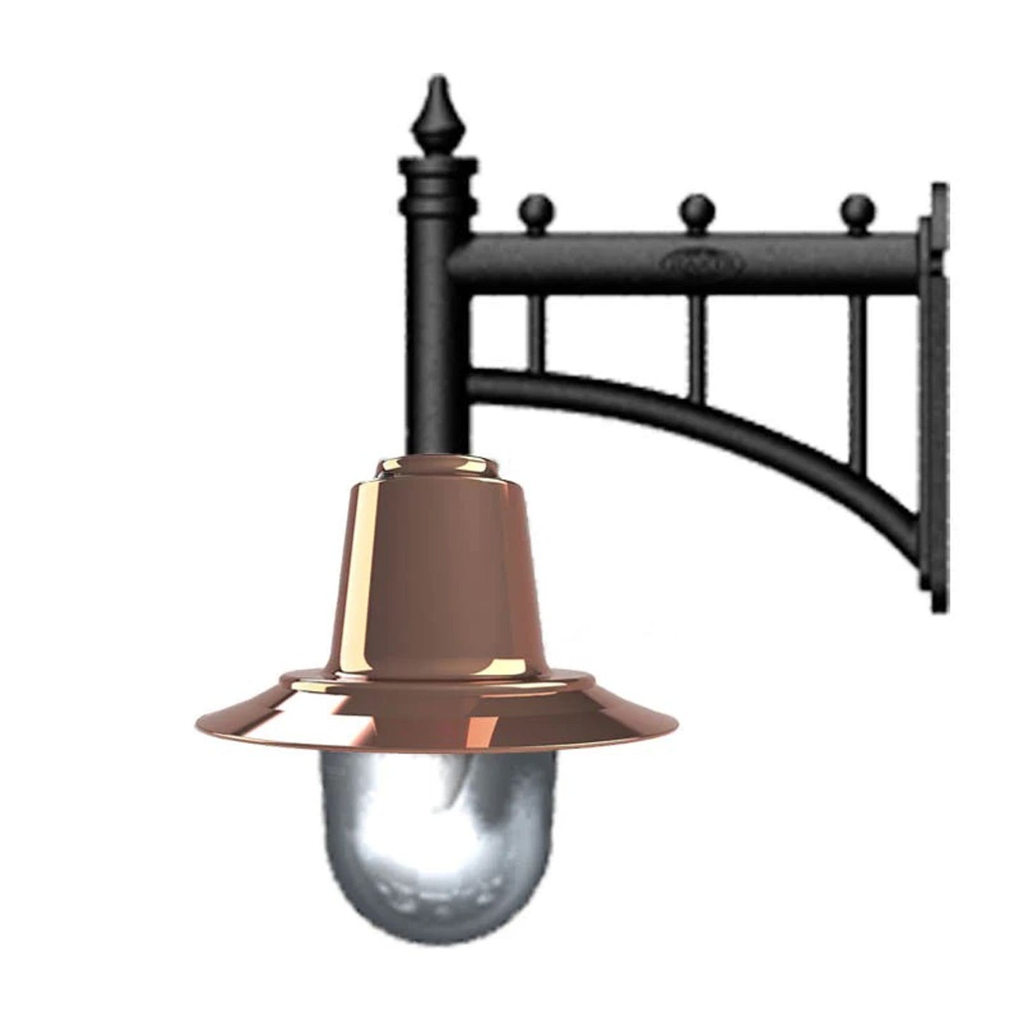 Railway style wall light 0.37m