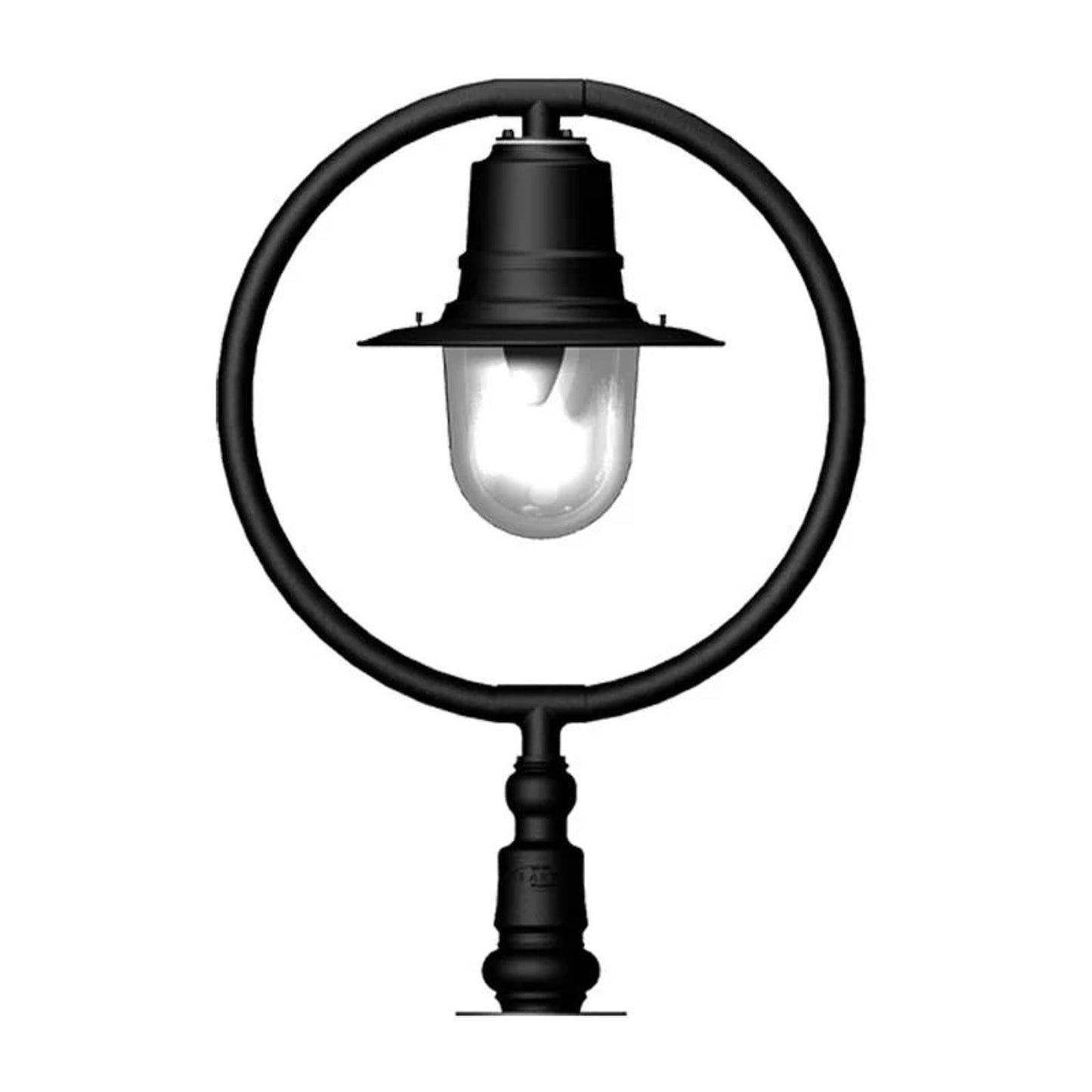 Classic railway style pier light for narrow pier caps 0.81m