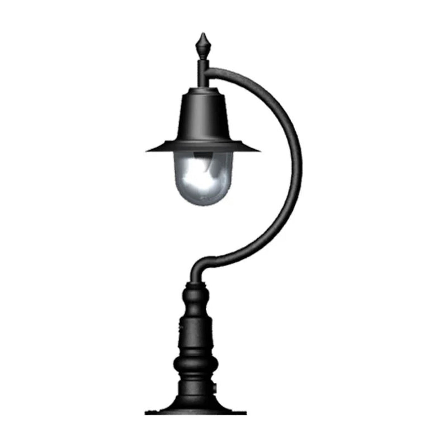 Vintage tear drop pier light for flat piers