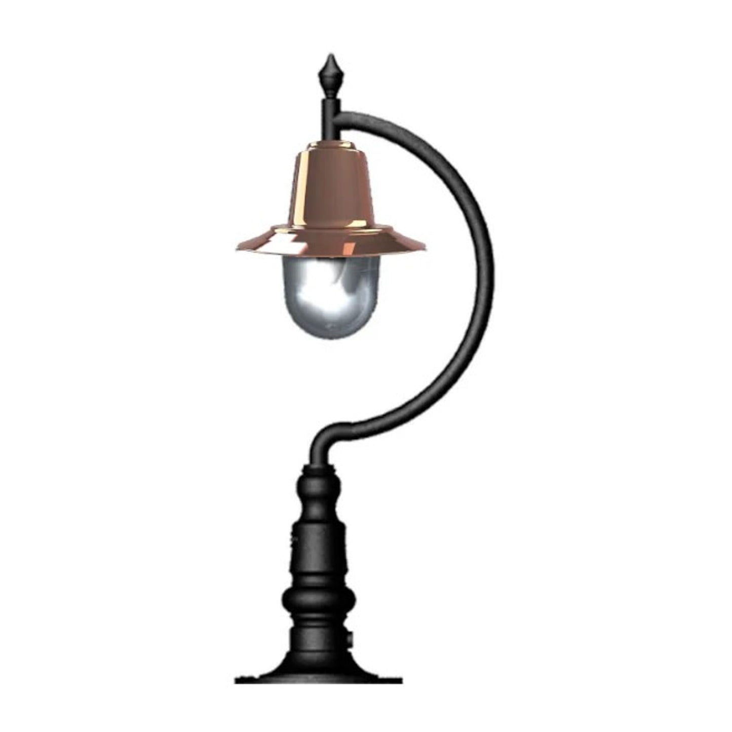 Vintage tear drop pier light for flat piers