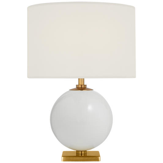 Elsie 12" Cordless Accent Lamp with Linen Shade