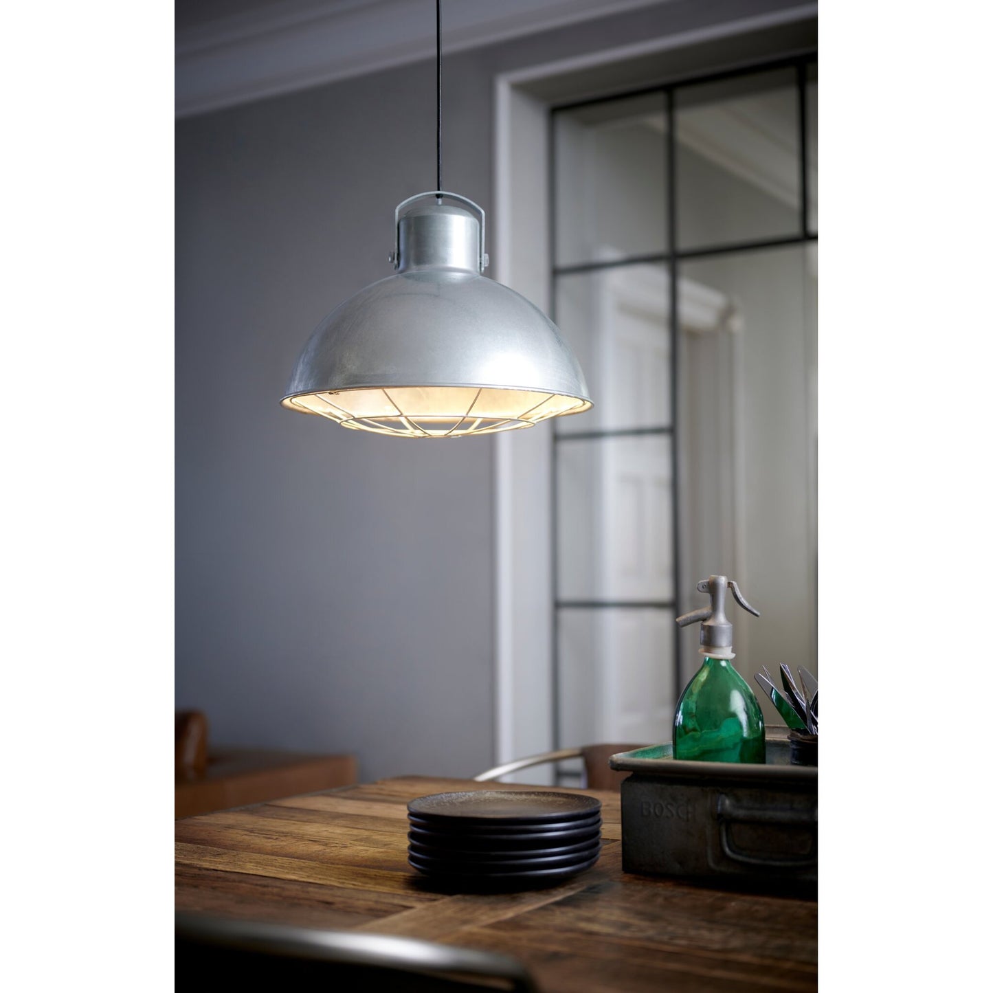 Porter Pendant in Galvanized