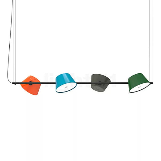 Tam Tam 4 Small Linear Pendant in Black