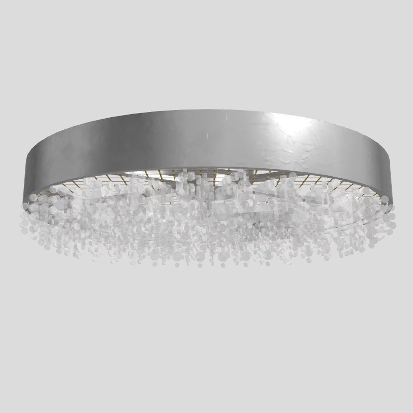 Ola PL6 90 LED Large Round Ceiling Light with Colored Glass