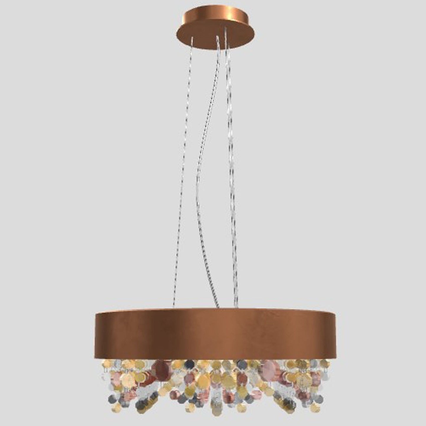 Ola S6 40 Small E14 Pendant with Colored Glass