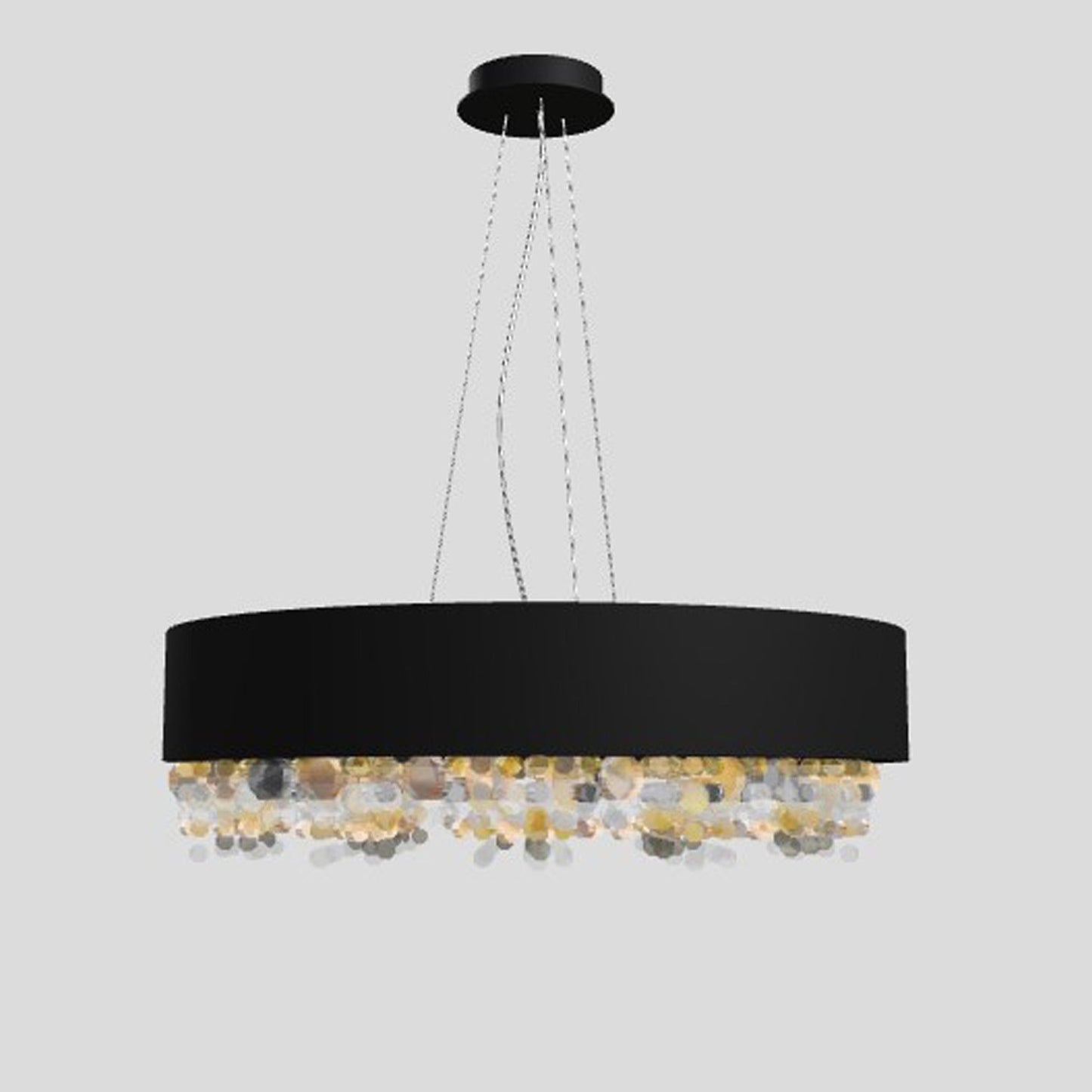 Ola S6 60 Medium E27 Pendant with Colored Glass