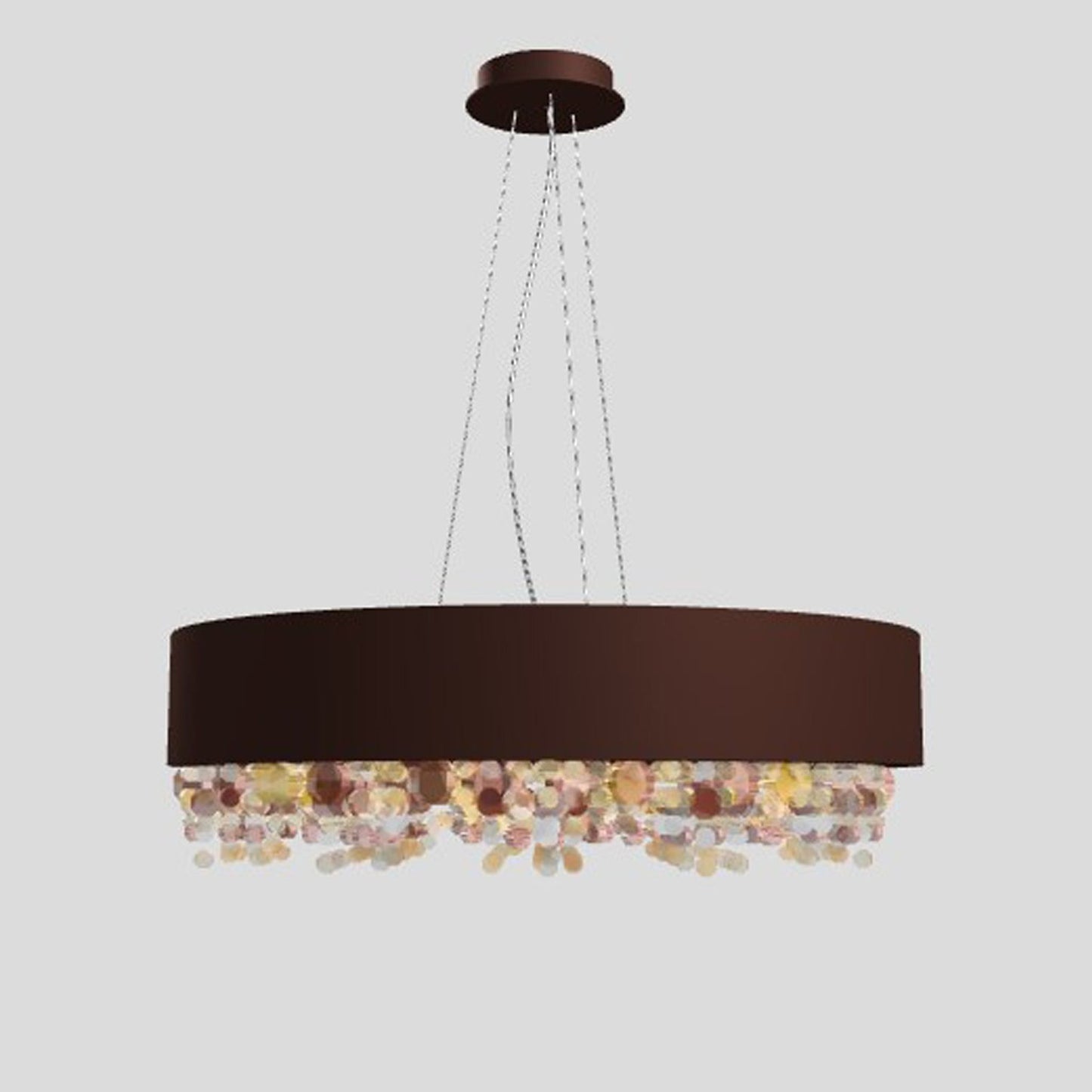 Ola S6 60 Medium E27 Pendant with Colored Glass