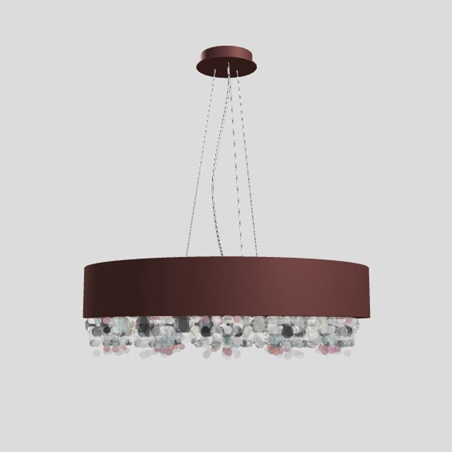 Ola S6 60 Medium E27 Pendant with Colored Glass