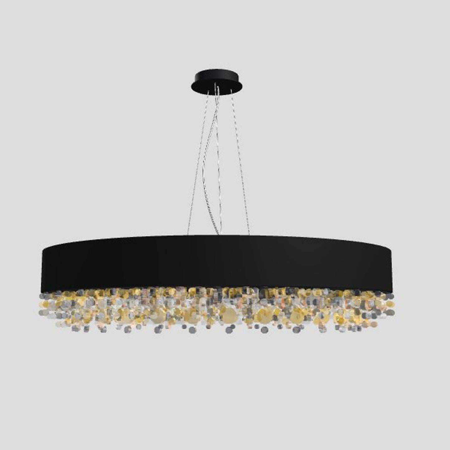 Ola S6 90 Large LED Pendant with Colored Glass