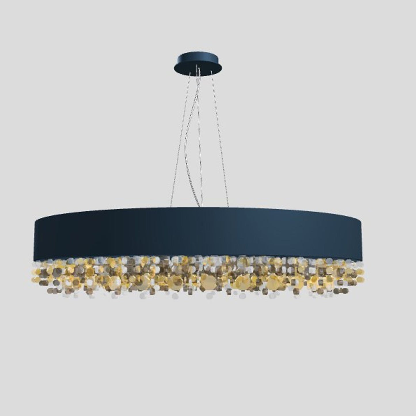 Ola S6 90 Large LED Pendant with Colored Glass