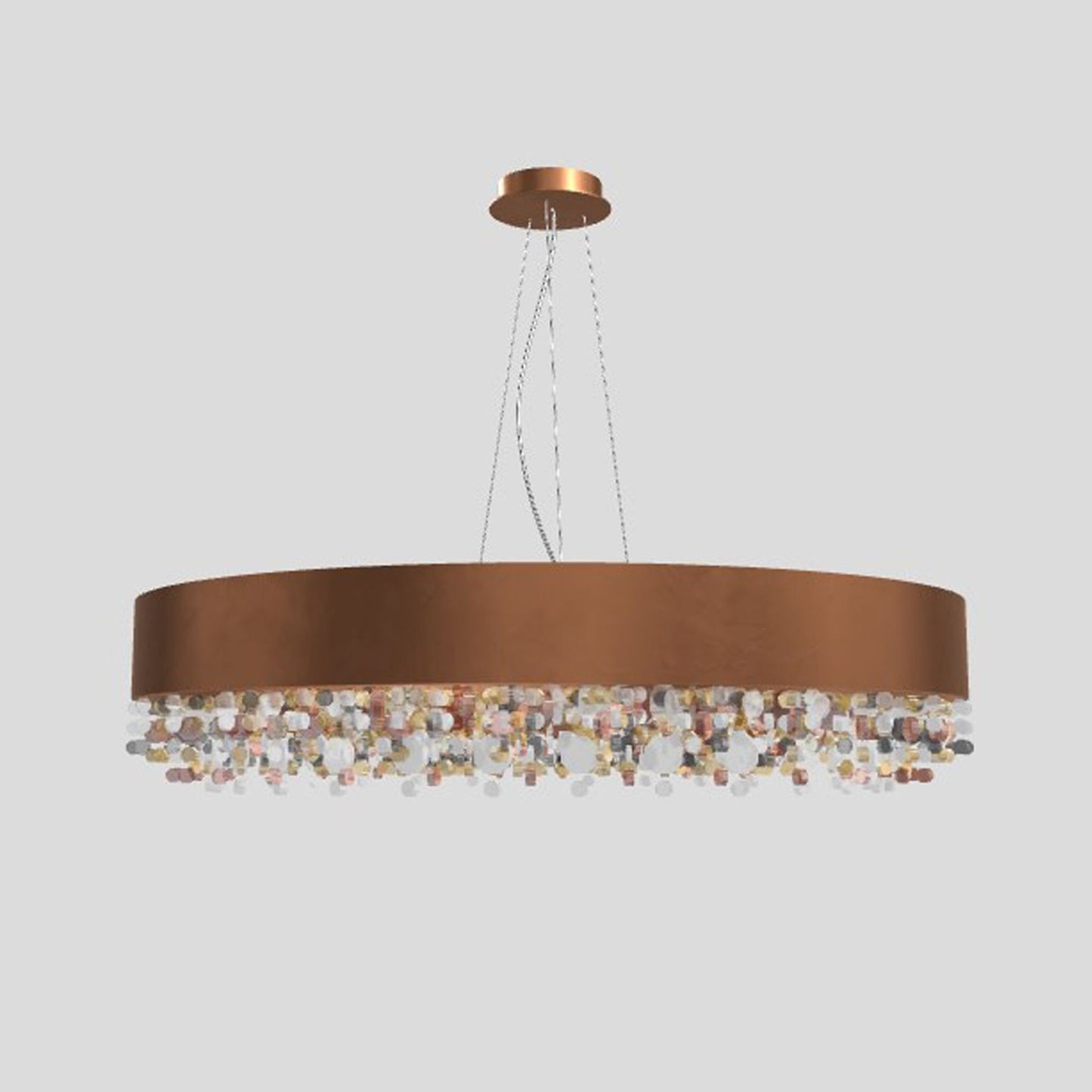 Ola S6 90 Large LED Pendant with Colored Glass