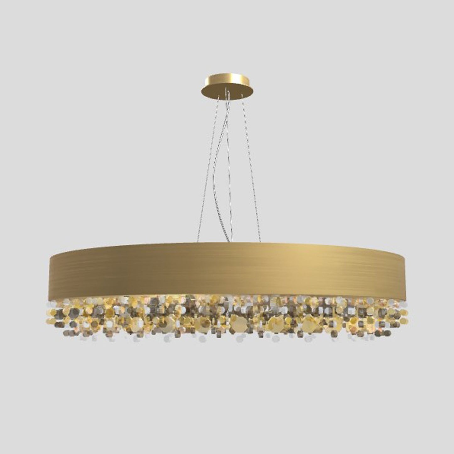 Ola S6 90 Large LED Pendant with Colored Glass